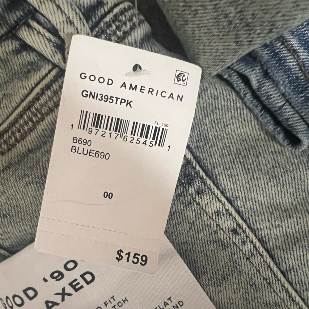Good American Good ’90 Relaxed Jeans – Size 00 | NWT | Blue690 - Picture 5 of 10